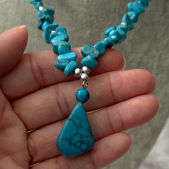 Blue Turquoise Necklace - Picture 6 of 8